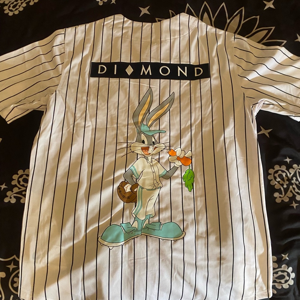 Diamond Supply Co. White and Black Jersey